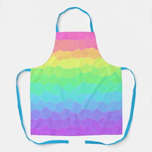 Tablier Rayon géométrique arc-en-ciel lumineux (Recto)