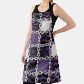 Tablier Rayon ultraviolet transparent léopard et chaîne ar (Insitu)