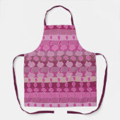Tablier Rayure florale rose (Recto)