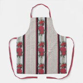 Tablier Rayure Moderne de Semence de Grenade (Recto)