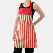 Tablier Rayure rouge pour chef de cuisine (Insitu)