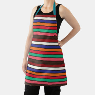 Tablier Rayures Colorées Vibrantes