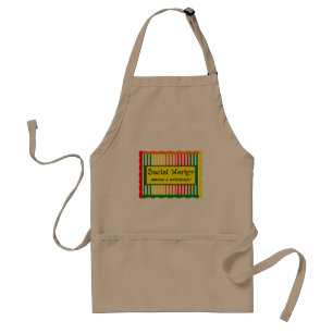 Tablier Rayures d'agrume d'assistant social