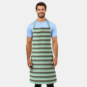 Tablier Rayures de bloc de couleur menthe chocolatée (Porté)