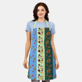 Tablier Rayures de feuillage (Porté)