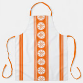 Tablier Rayures de Jacquard Luxe Orange (Recto)