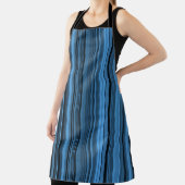 Tablier Rayures Noir Bleu (Insitu)