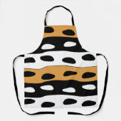 Tablier Rayures orange noir blanc (Recto)