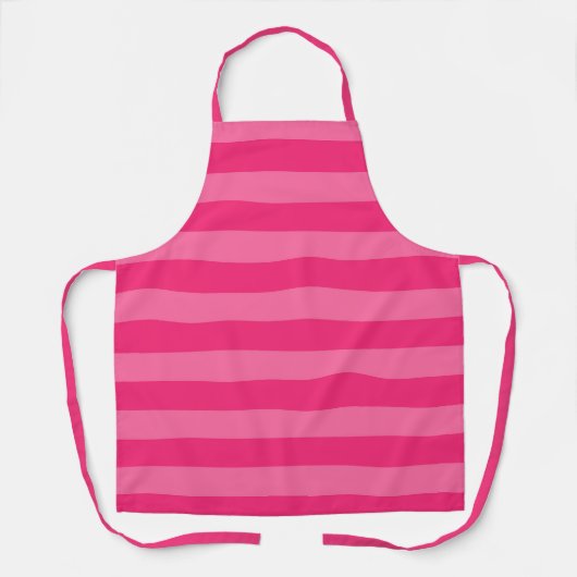 Tablier Rayures rose pâle et rose chaud (Recto)