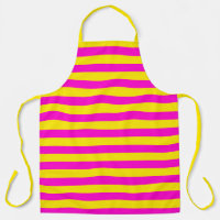 Rayures rose vif et jaune canari