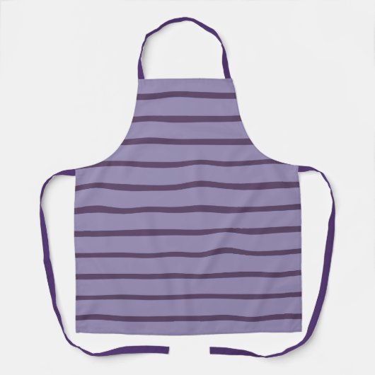 Tablier Rayures violettes (Recto)