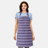 Tablier Rayures violettes (Porté)