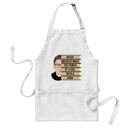 Tablier RBG Quota, Never Underestimate the Power of a Girl (Devant)