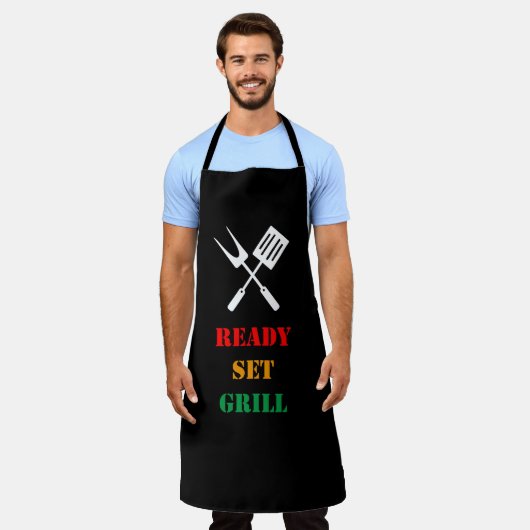 Tablier Ready, set, grill (Porté)