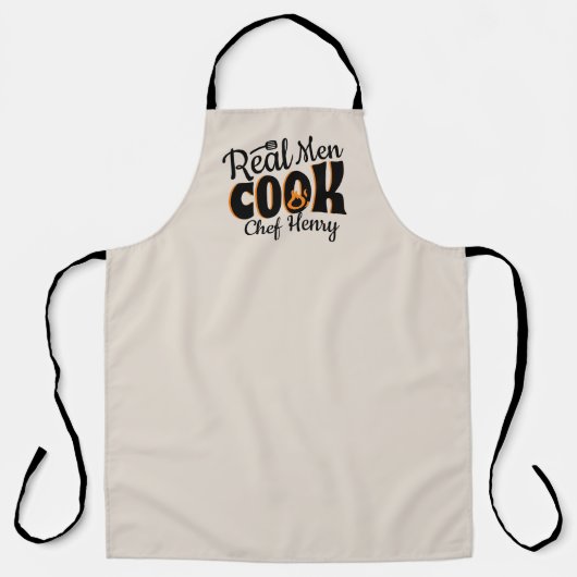 Tablier Real Men Cook (Recto)