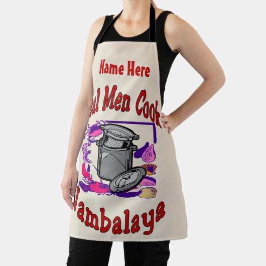 Tablier Real Men Cook Aprons - ajouter du texte, Apron (Insitu)
