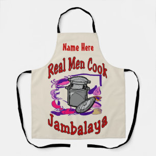 Tablier Real Men Cook Aprons - ajouter du texte, Apron
