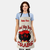 Tablier Real Men Cook Aprons - ajouter du texte, Apron (Porté)