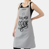 Tablier "Real Men Cook" personnalisé (Insitu)