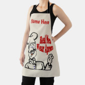 Tablier Real Men Wear Aprons - ajouter du texte, Apron (Insitu)