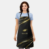 Tablier Realistic elegant Black Gold Hair Style (Porté)