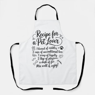 Tablier Recette d'amour de famille pour une cuisine de pas