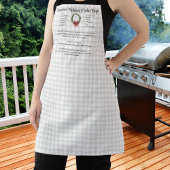 Tablier Recette de conservation Noël Cookies Rouge vert pl