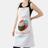 Tablier Recette de Coquito Boisson Coco Hand Drawn Entrepr (Insitu)