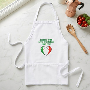 Tablier Recette de cuisine avec amour à la manière de la m