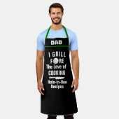 Tablier Recette personnalisée de golf Hole-in-One, Funny G (Porté)