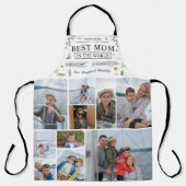 Tablier Recette pour la meilleure maman | Photo de la Fête (Recto)