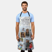 Tablier Recette pour la meilleure maman | Photo de la Fête (Porté)
