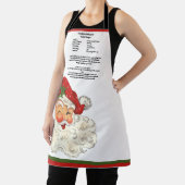 Tablier Recette souvenir Noël Vintage Père Noël (Insitu)