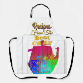 Tablier Recettes Du Meilleur Chef Café Pot Blanc (Recto)