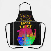 Tablier Recettes Du Meilleur Chef Café Pot Noir (Recto)