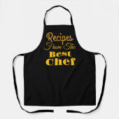 Tablier Recettes du meilleur chef noir (Recto)