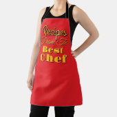 Tablier Recettes Du Meilleur Chef Rouge (Insitu)