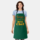 Tablier Recettes Du Meilleur Chef Vert (Porté)