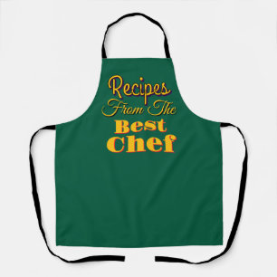 Tablier Recettes Du Meilleur Chef Vert