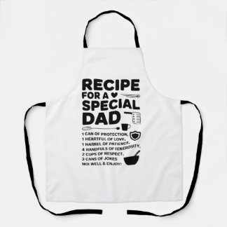 Tablier Recipe for a Special Dad Kitchen Love, Respect