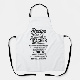 Tablier Recipe for a Special Teacher Kitchen Appreciation 