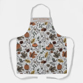 Tablier Récolte d'automne et cornes Thanksgiving Light Gre (Recto)