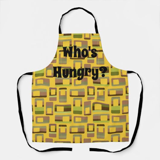 Tablier Rectangles à bandes d'or (Recto)