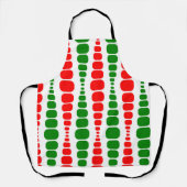 Tablier Rectangles modernes de Noël (Recto)