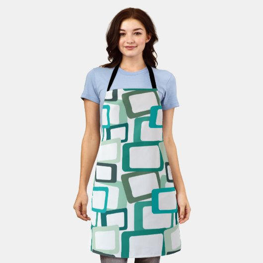 Tablier Rectangles modernes du milieu du siècle (Porté)