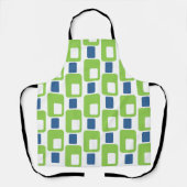Tablier Rectangles verte et bleue de chaux (Recto)