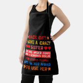 Tablier Recule, j'ai une soeur folle (Insitu)