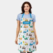 Tablier Recyclage coloré Camions-poubelles et poubelles (Porté)