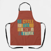 Tablier Recycler réduire la réutilisation renouveler repen (Recto)