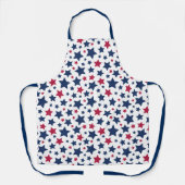 Tablier Red and Blue Stars - motif de drapeau américain (Recto)
